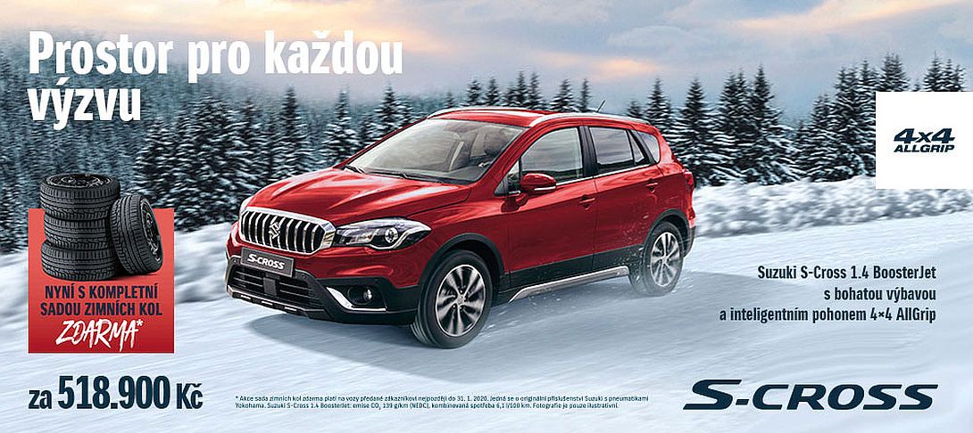 S-CROSS nyní se sadou zimních kol S-CROSS nyní se sadou zimních kol